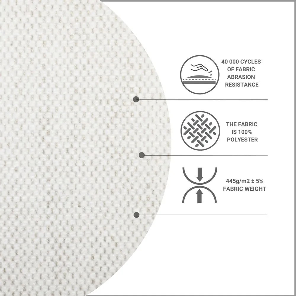 Krémszínű ágyneműtartós boxspring ágy 140x200 cm Sinai – Maison de Rêve