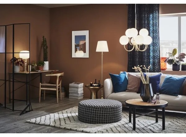 Markslöjd 106322 - Állólámpa IMPERIA 1xE27/60W/230V sárgaréz