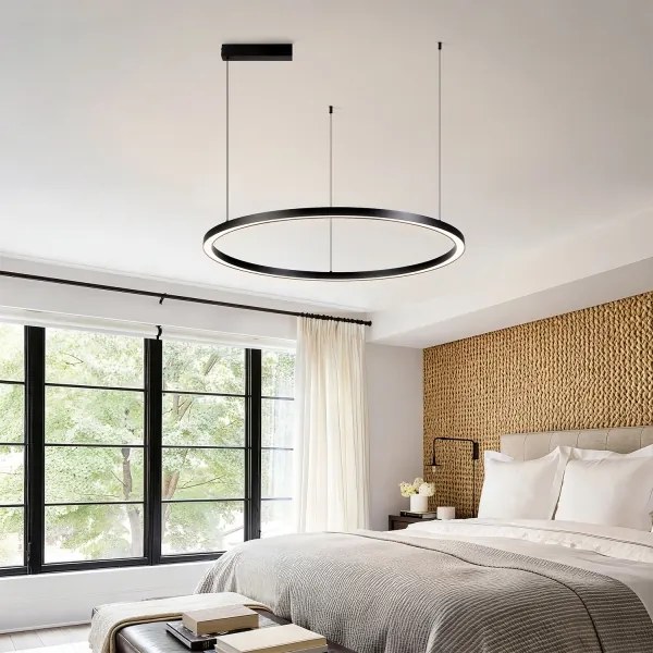 BRILAGI - LED fényerőszabályozható kábeles függőlámpa PORTOFINO LED/60W/230V átm. 80 cm fekete + távirányító