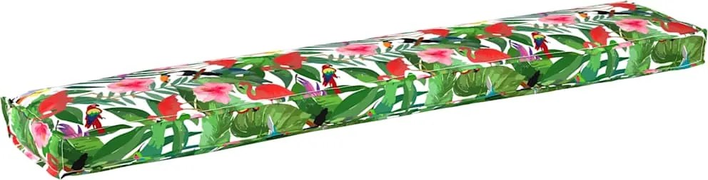 vidaXL Raklap Párna Trópusi dzsungel 200 x 40 x 8 cm Oxford Szövet