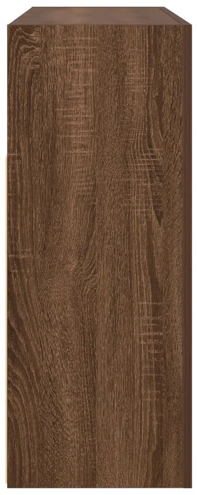 Oldalszekrény Barna tölgy Mérnöki fa 116 x 30 x 75 cm