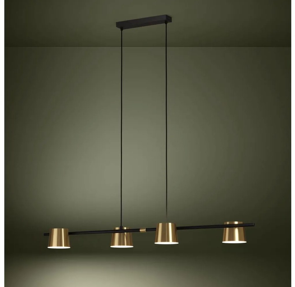 Eglo 39985 - LED Csillár zsinóron ALTAMIRA 4xGU10/4,6W/230V 3000K arany