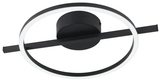 Eglo 901113 - LED Dimmelhető mennyezeti lámpa AMANDOLO LED/17W/230V fekete + + távirányító