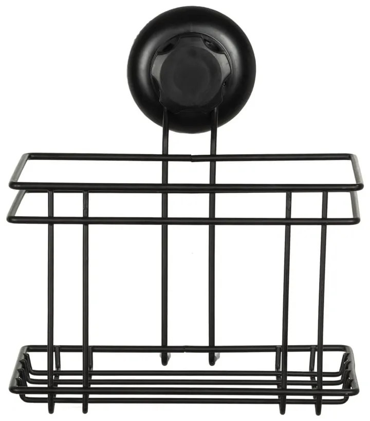 Bestlock Black Utensils Holder fekete öntapadós fürdőszobai fali polc