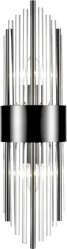 Odessa W2 Kis Kristály Fali lámpa 35cm Fekete