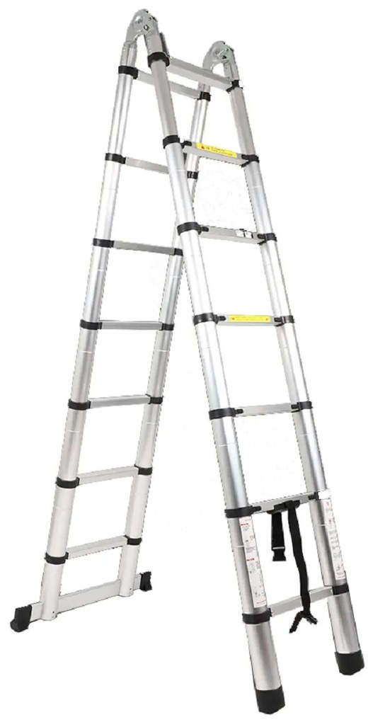 Teleszkópos létra - ALU lépcsőfokok, 4,4m ASIST AR99-6440