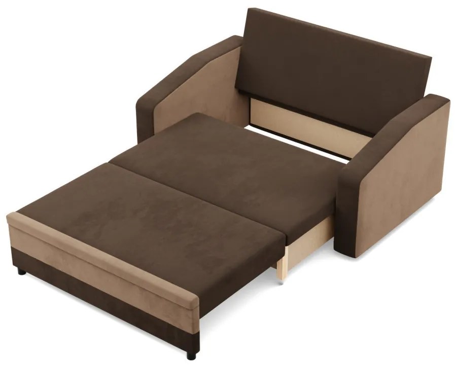 Hewlet kanapé, szövet anyag, barna