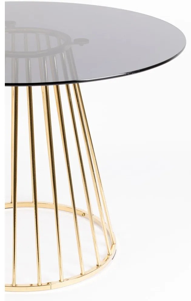 Kerek étkezőasztal üveg asztallappal ø 104 cm Floris – White Label