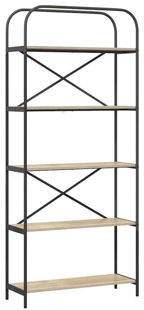 Könyvespolc sonoma tölgy 80 x 30 x 183 cm Faanyag