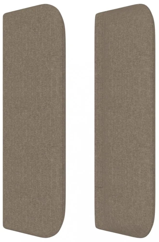 tópszínű szövet fejtámla szárnyakkal 103x16x78/88 cm