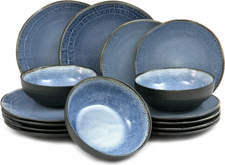 Ebédlő Szett Kék Farmer 18DB-OS 6 Személyes