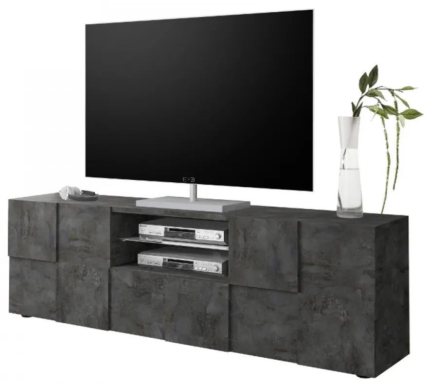DAMA Nagy Oxidált TV Szekrény 2 ajtós 1 fiókos 181cm