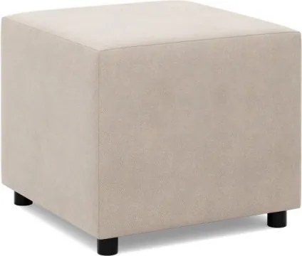 Zeus puff, bársony, 50x50, bézs