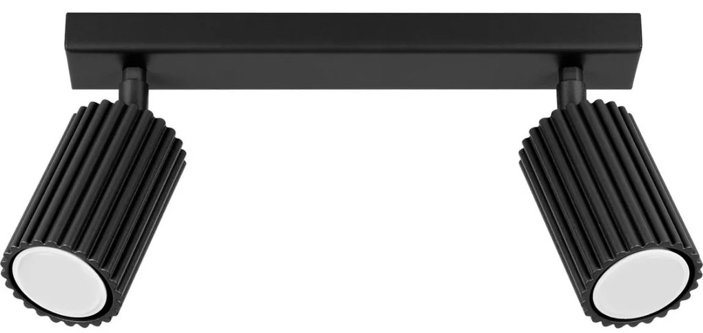Sollux SL.1580 - Spotlámpa KARBON 2xGU10/10W/230V fekete