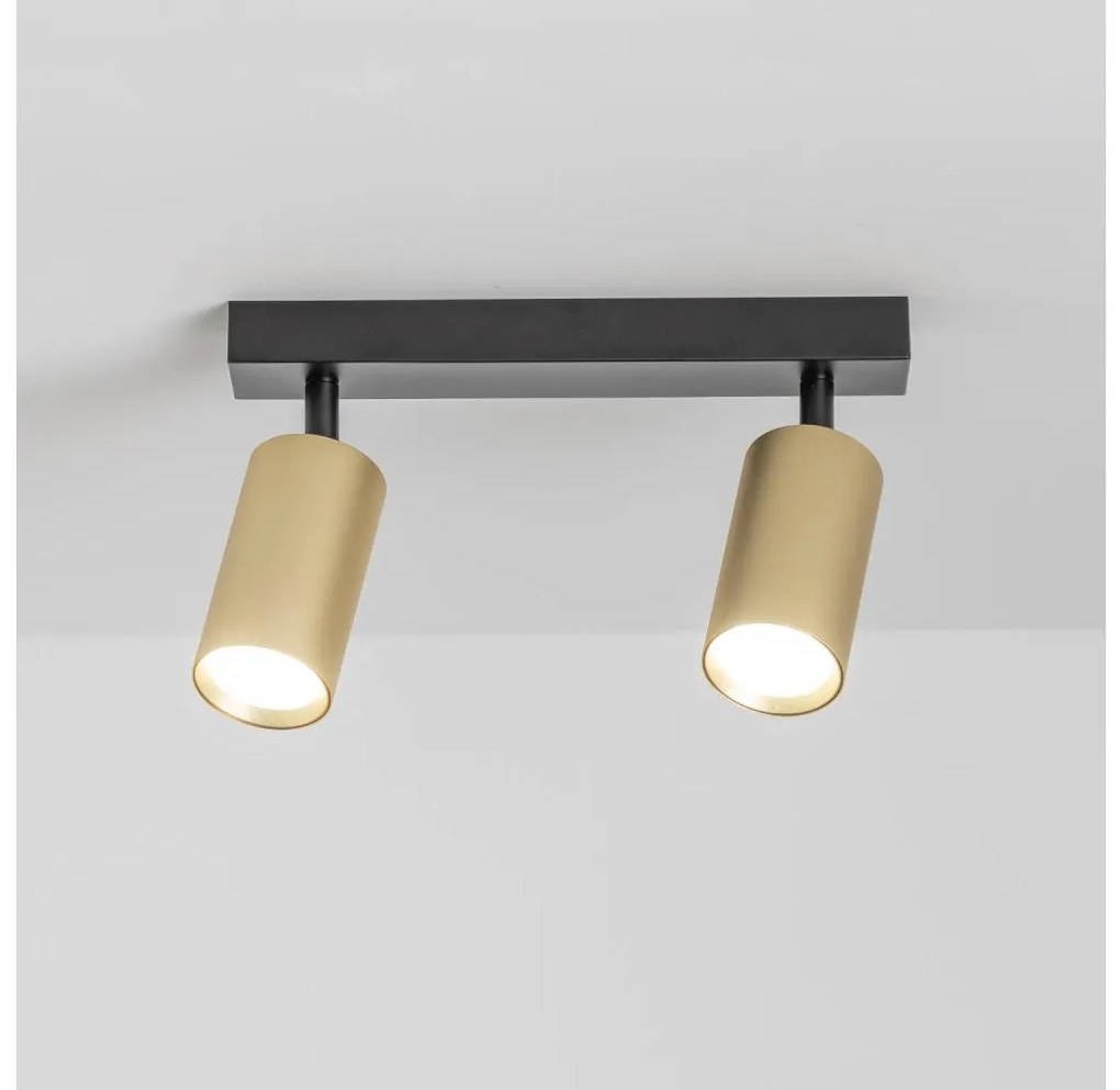 Brilagi - Spotlámpa SELE GOLDEN 2xGU10/30W/230V fekete/arany