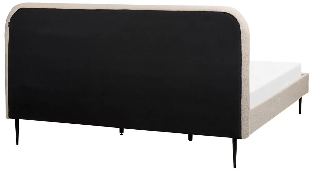 Franciaágy 180 cm Faris (bézs boucle) (ágyráccsal). 1078946