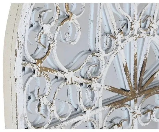Vintage díszes fali tükör antikolt fém kerettel 55x3x103,5 cm
