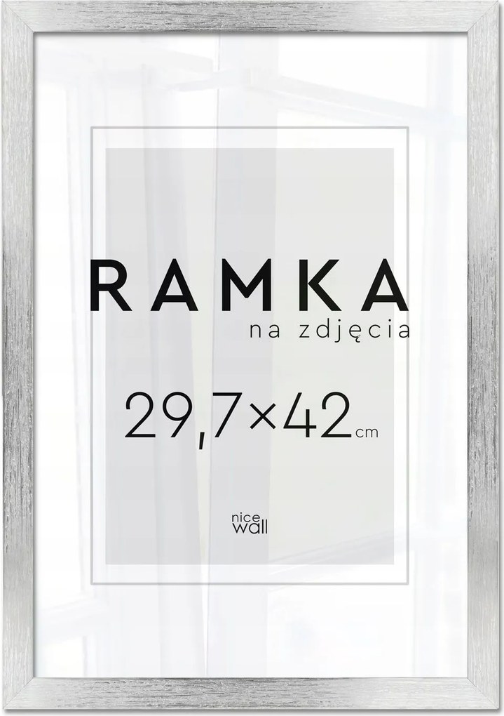 Képkeret 29,7x42 A3 Képkeret Fotó 42x29,7 ezüst