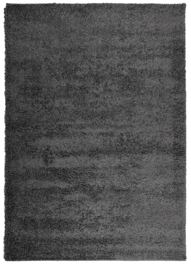 PAMPLONA antracit magas szálú bolyhos modern szőnyeg 160x230 cm