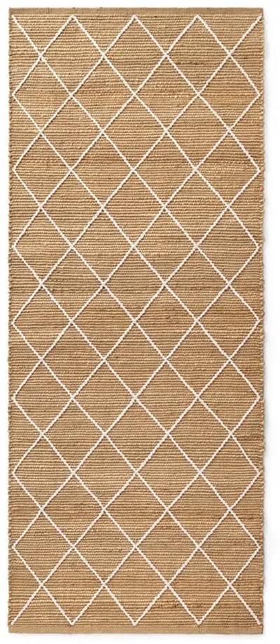 Natúr színű kézi szövésű juta futószőnyeg 80x200 cm Kunu – Hanse Home