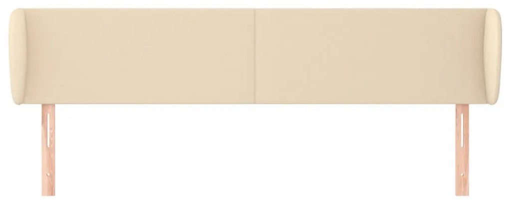 krémszínű szövet fejtámla 183x23x78/88 cm