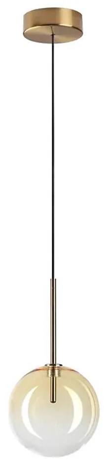 Ideal Lux - LED Csillár zsinóron EQUINOXE 1xG4/2W/230V átm. 15 cm réz/füstös