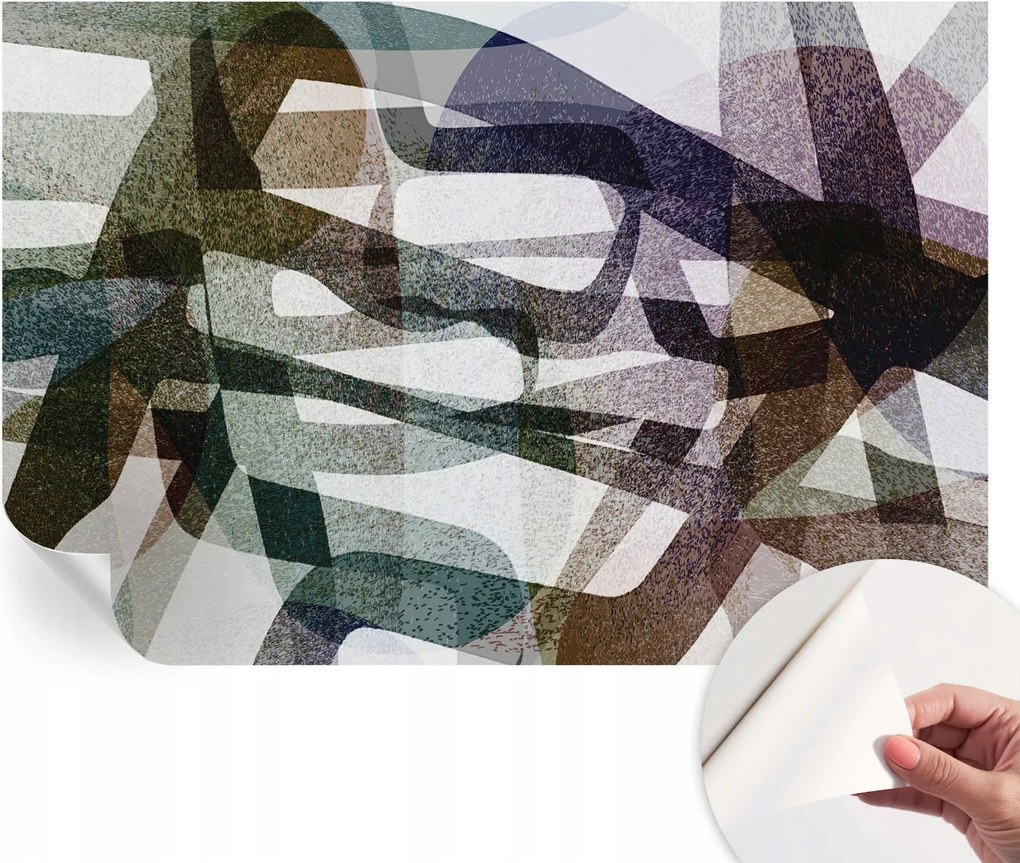 Öntapadós Dekoratív Fotótapéta Hálószobába Színes ívek 104x70 cm