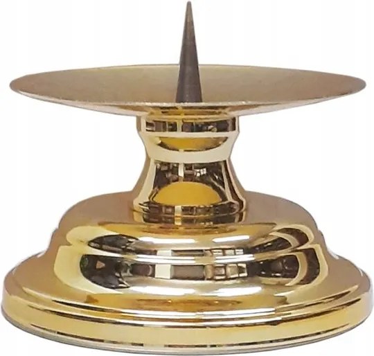 Oltári gyertyatartó sárgaréz h9cm