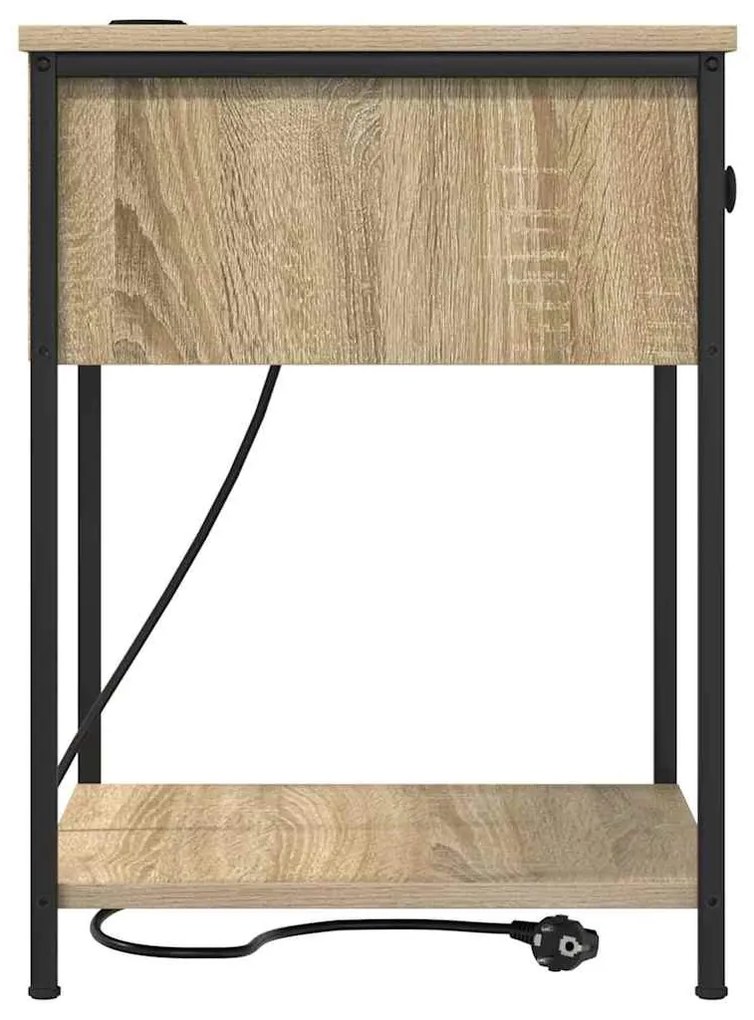 Éjjeliszekrény 2 pcs sonoma tölgy 42 x 41 x 56 cm Faanyag