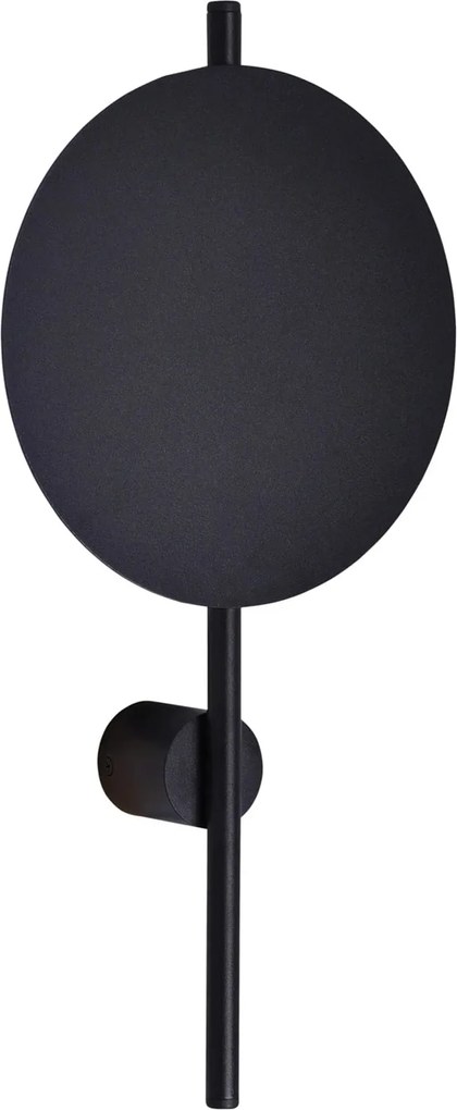 Fali lámpa modern fekete fém Led kör Kaja Rega