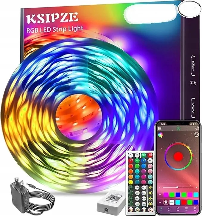 Led szalag 5m Rgb Távirányító Bluetooth zene ritmus