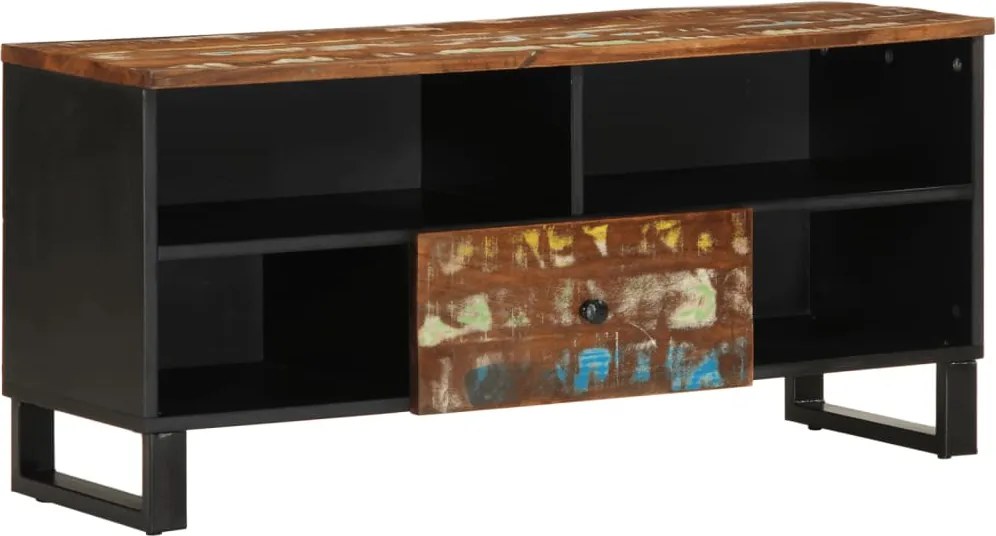 vidaXL tömör újrahasznosított és szerelt fa TV-szekrény 100x33x46 cm
