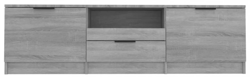 szürke sonoma színű szerelt fa TV-szekrény 140 x 35 x 40 cm
