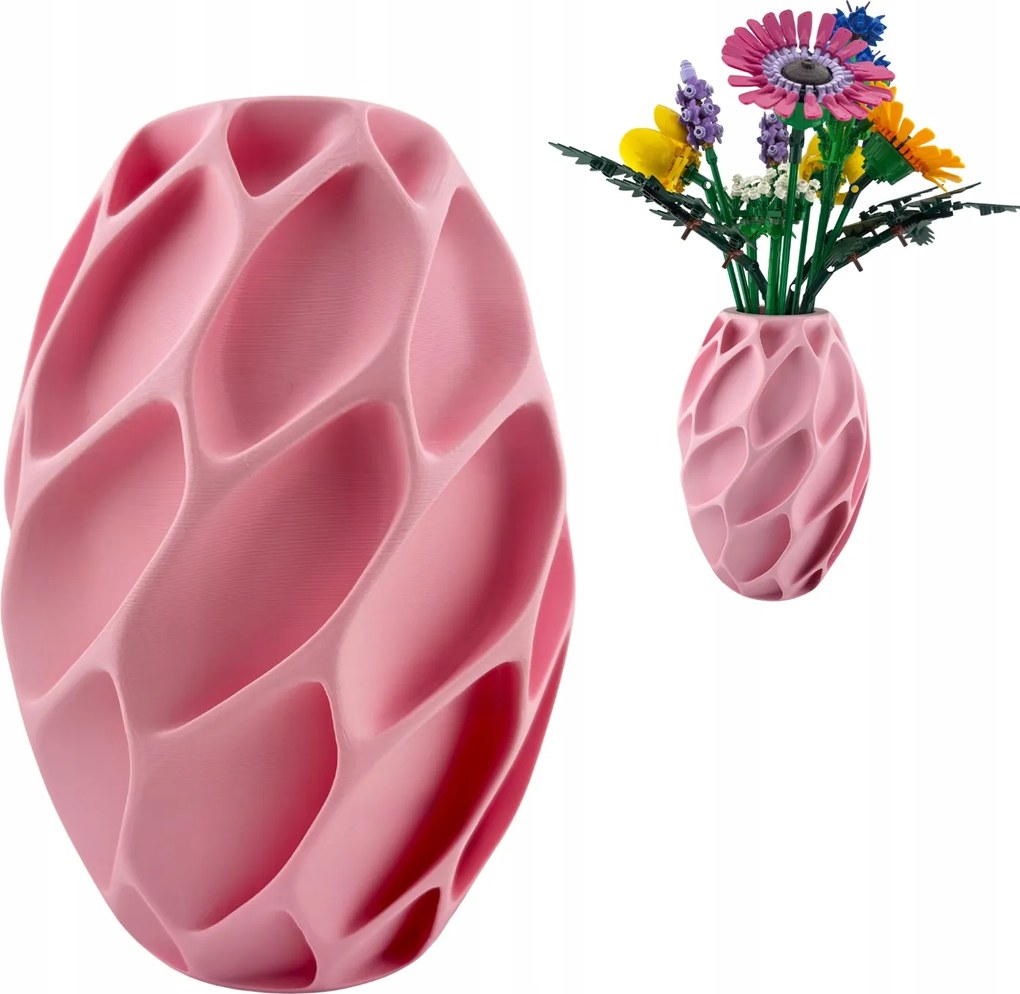 Virida Rózsaszín virágváza, Lego Icons Botanicals, szárított kompozíciók