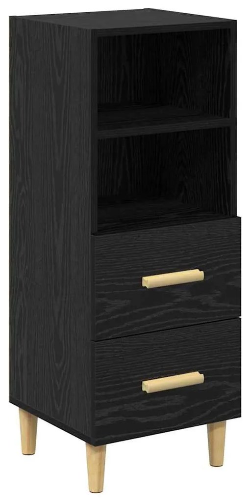 Széf fiókkal Musta tammi 34 x 34.5 x 90 cm Faanyag