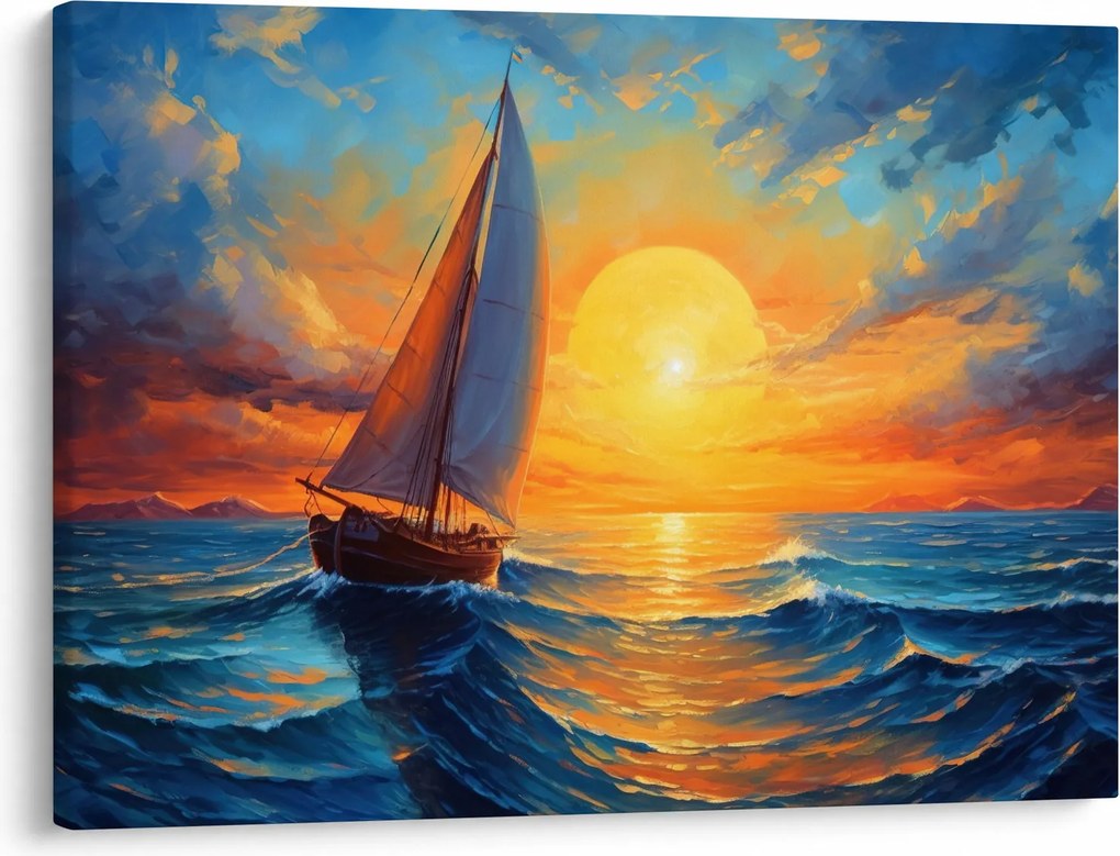 Kép - Vitorlások (70x50 cm)