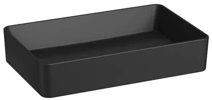 Munkaasztalos mosdó Jika Pure 60x38 cm fekete matt túlfolyó nélkül H8184277161121