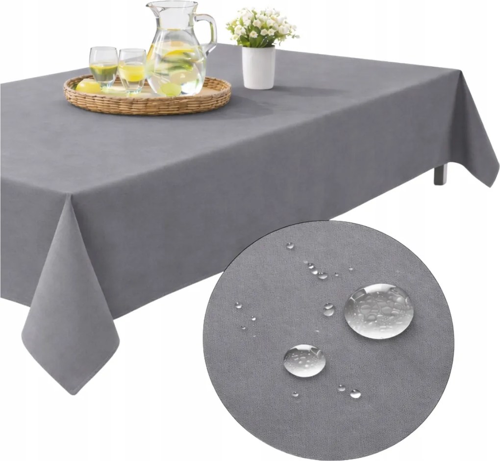 Abrosz kerti vízálló 155x240 asztal terasz erkély pavilon sötét szürke