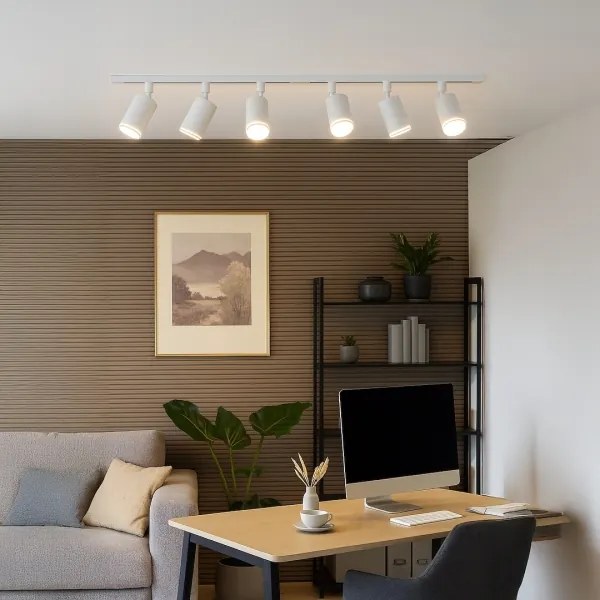 PIPE sínes spotlámpa 6xGU10/10W/230V fehér