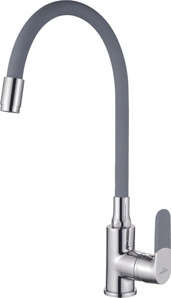 Invena Konyhai Jóga Csaptelep Szürke/króm