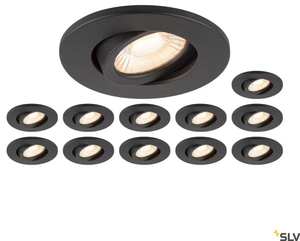 SLV UNIVERSAL DOWNLIGHT 1007273 Beépíthető spotlámpa 1x8W/LED 2700K|3000K|4000K|6500K 560lm|610lm|680lm|640lm IP20