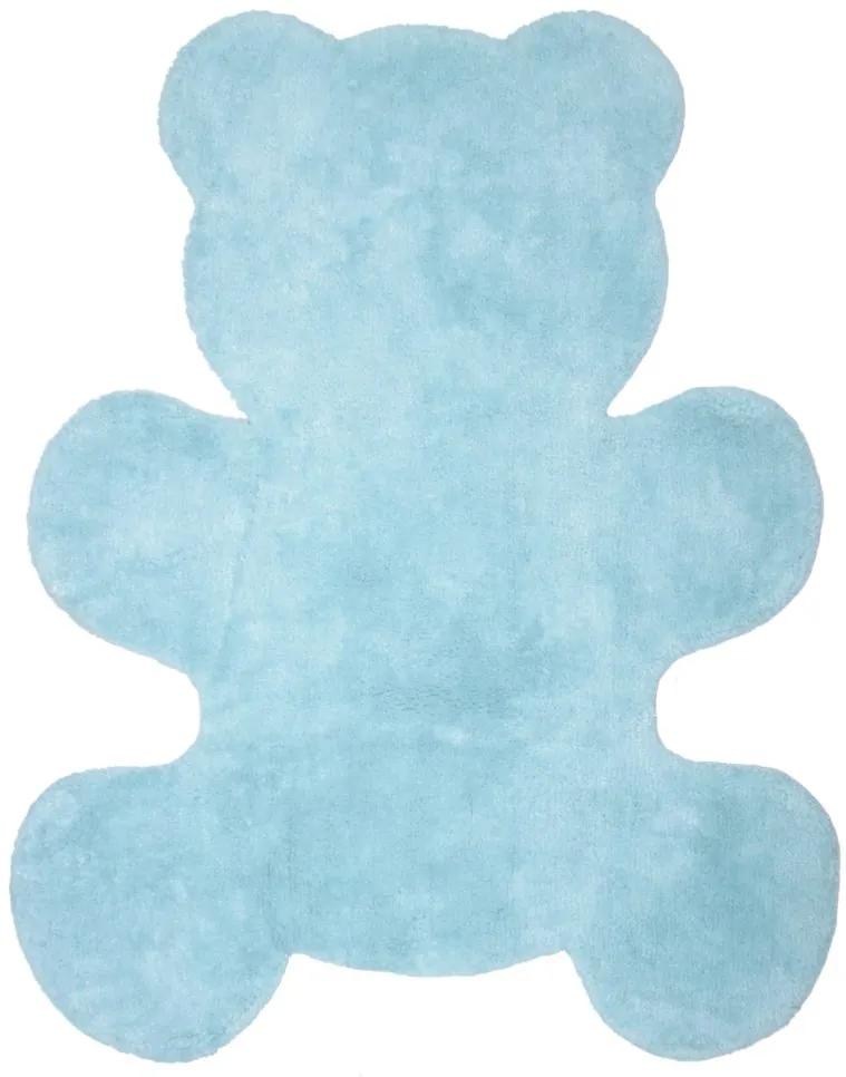 Teddy maci alakú szőnyeg - kék