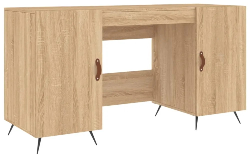vidaXL sonoma tölgy színű szerelt fa íróasztal 140 x 50 x 75 cm