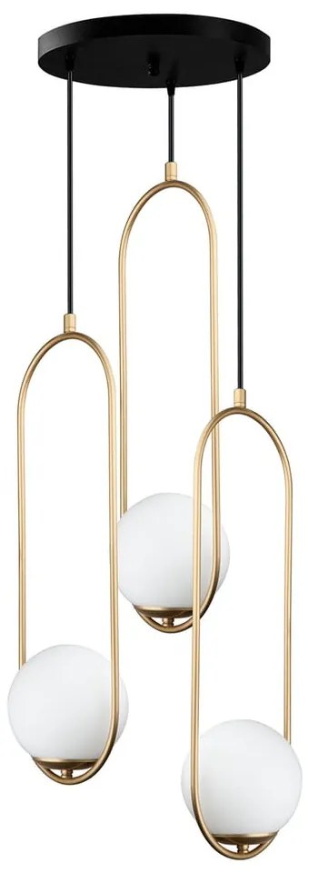 Arch aranyszínű függőlámpa, magasság 146 cm - Squid Lighting