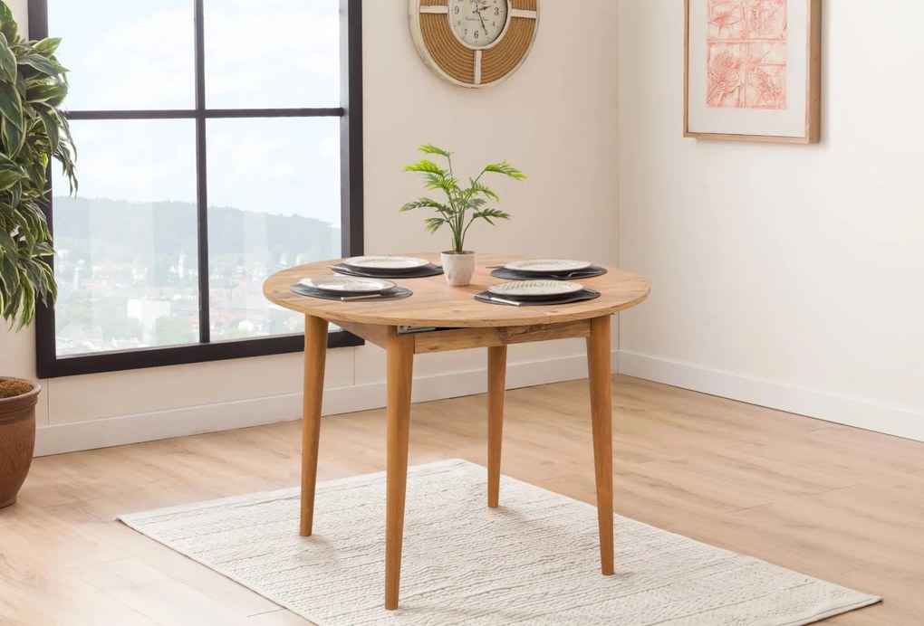 Vina Atlantic Pine bővíthető étkezőasztal 100–131 cm