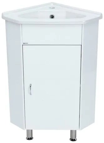 Keramia Pro fürdőszobaszekrény mosdóval 57,3x41 cm fehér PRORSDV