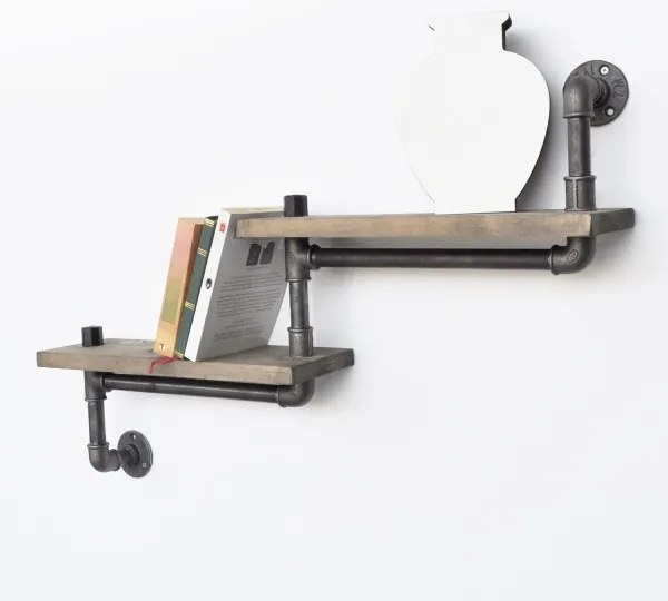 Fali polc BORURAF 35x75 cm fenyő