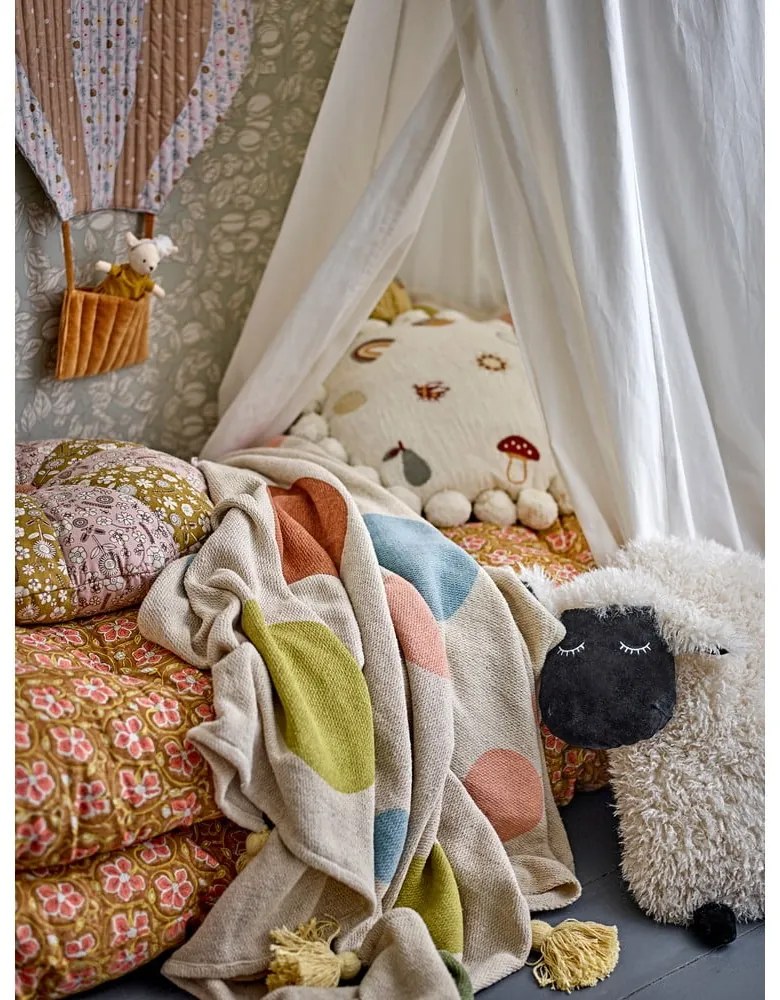 Krémszínű gyerek takaró 130x160 cm Clennie – Bloomingville Mini