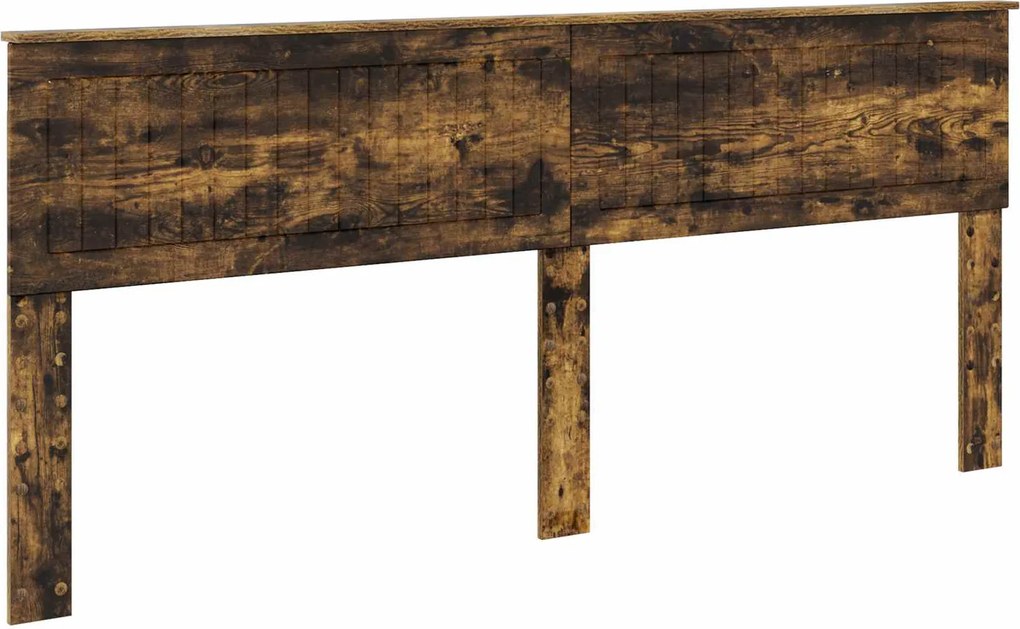 vidaXL Fejtámla Füstölt tölgy 200 cm Faanyag