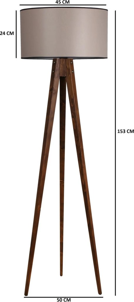 Fa állólámpa, Ø45 cm – TR534LUN2188